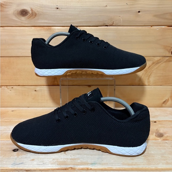 Nobull Outwork Shoes Black White Gum Superfabric Trainers - Mens 9.5 Womens 11 - Picture 2 of 7